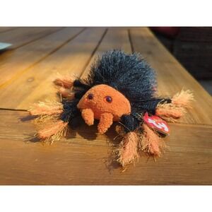 TY BEANIE BABIES SKITTERS THE SPIDER, TY PUNKIES HALLOWEEN BLACK & ORANGE, NWT